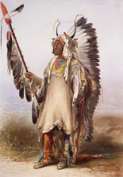 Mató-Tópe, náčelník Mandan