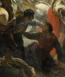 Detail Posledního dne Pompejí (Karl Brjullov, 1833, Ruské muzeum)