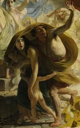 Detail posledního dne Pompejí (Karl Bryullov, 1833, Ruské muzeum)