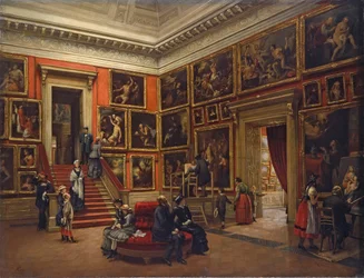 V drážďanské galerii, 1881.