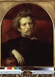 "Autoportrét"" Malba Karla Pavloviče Briullova (Bryullov) (1799-1852) 1848 Státní ruské muzeum, Petrohrad