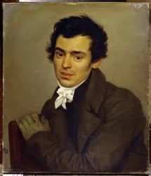 Portrét architekta Konstantina Thona (Portrét architekta Konstantina Thona) - Malba Karla Pavloviče Briullova (Brioullova) (1799-1852), olej na plátně