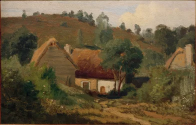Francouzský venkov s domy