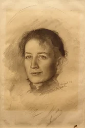 Portrét umělcovy sestry Marie Staufferové