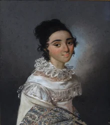 Portrét Jekatěriny Emmanuilovny Abamelik-Lazareva 1806-1880, rozené Manuk-Bey, 1820