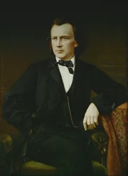 Johannes Brahms (olej na plátně)