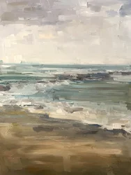 Ditch Plains, 2018 (olej na plátně)