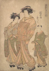 Tee Oiran Wakoku f Echizen-ya v tlakovém bodě d novým plánem d a plešatý? 1778.