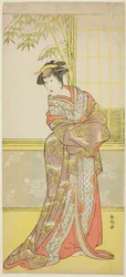 Herec Sanogawa Ichimatsu III Pravděpodobně jako Masago Gozen ve filmu "A Courtesan