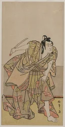 Ichikawa Monnosuke Good s Když jsem byl předkem, c. 70. léta 18. století.