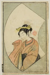 Herec Anegawa Shinshiro II z „Obrázkové knihy divadelních fanoušků (Ehon butai ogi)“