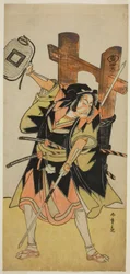 Herec Ichikawa Danjuro V jako loajální Ronin