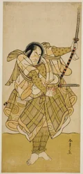 Herec Ichikawa Monnosuke II v neidentifikované roli