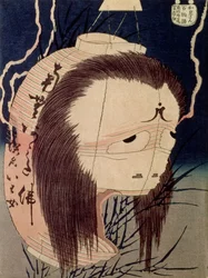 Japonský duch (woodblock)