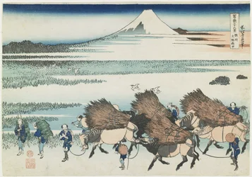 Rýžová pole v Ono v provincii Suruga, 1831-1834