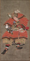 Yoshitsune jako válečník, 19. století.