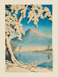 Fuji v sněhu, Tagonoura (1932)