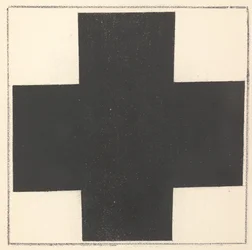 Černý kříž z knihy "Suprematismus: 34 kreseb"
