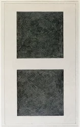 Suprematistický prvek: dva čtverce (olej na plátně, 20. století)
