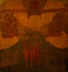 Triumph of the Heavens, studie pro fresku