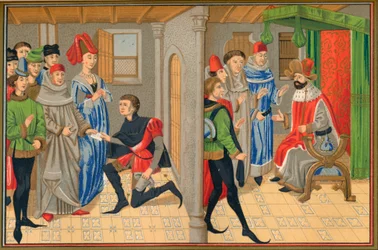 Scéna z příběhu Renaud De Montauban, 15. století, 1849.