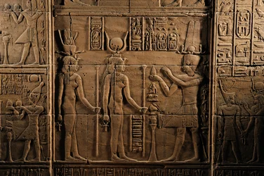 Poslední faraoni MM7836, Egypt, chrám Philae, Asuán, Ptolemaiovci, chrám Isis, Ptolemaios I..., 2011 (foto)
