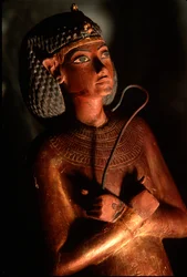 Luxorské muzeum; Egypt, král Tut, Tutanchamon, Tutanchamon, Ushabti, 2001 (foto)