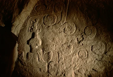 Olmékové; starověké kultury; Amerika; Chalcatzingo; Mexiko