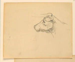 Studie pro "Herding", "Pokrok civilizace: Lov, pastevectví, zemědělství", State Capitol, Des Moines, IA