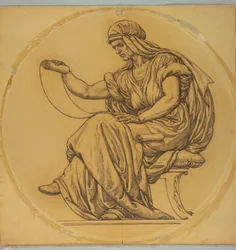 Studium pro "Learning," Lunette v Hudson County Courthouse, Jersey City, NJ