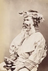 Ainu Man, c.1890 (želatinový stříbrný tisk)