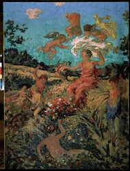 ""Fete champetre, ete"" (Country festival, léto) Malba Ker-Xaviera (Ker Xavier) Roussel (1867-1944) 1911-1913 Nabis Moskva, Puškinovo muzeum