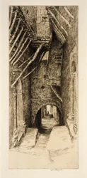 Schody a dveřní otvory (ulice Rudého moře)