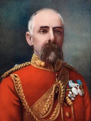 Plukovník Henry Parke Airey, velící 1. kontingentu křováků, jihoafrické polní síly, 1902.