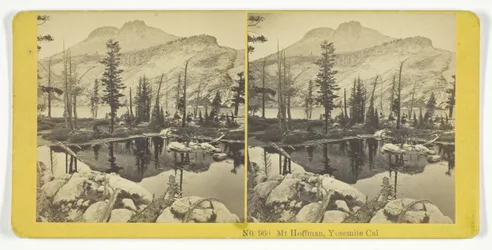 Mt. Hoffman, Yosemite, Cal., 185575. Tvůrci: Kilburn Brothers, BW Kilburn.