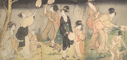 Catching fireflies Hotaru gari, ca. 1796-97.