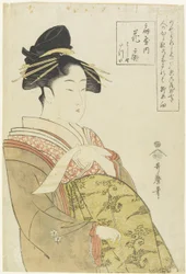 Kurtizána Hanao_gi z domu O_giya, c. 1793-1794