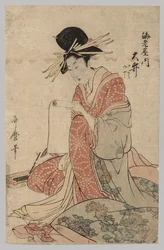 Žena ze svitku čtení Yoshiwara