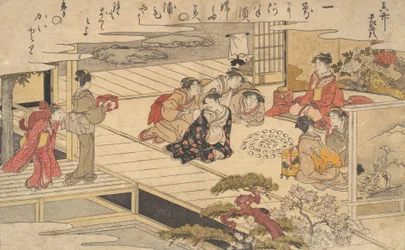 Ženy hrající hru s mušlemi, 1790.