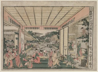 Chushingura: Act VII ze série Perspective Pictures for The Treasure House of Loyalty, c. 17