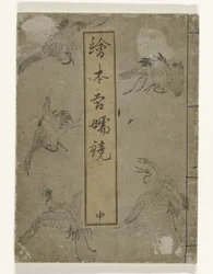 Spiegel van Edo Ehon Azuma kagami (název na objektu)