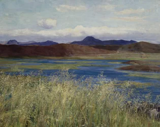 Jær landscape (Landscape from Jæren) (olej na plátně)