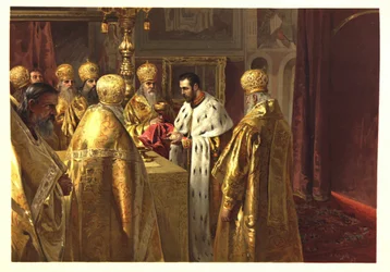 Korunovační obřad Mikuláše II. Eucharistie