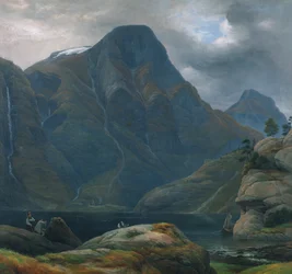 Příjezd do Nærøyfjorden (fjordu)