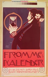 Návrh pro kalendář Frommes, pro 14. výstavu Vídeňské secese, 1902