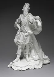 Oceanus, Frankenthal Porcelain Factory, Německo, kolem roku 1765