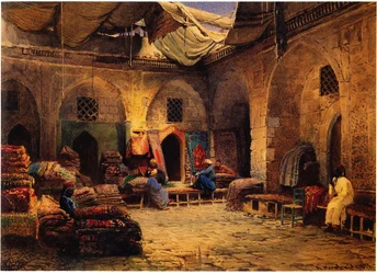 The Carpet Shop v Káhiře, 1875