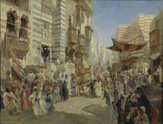 Předání posvátného koberce v Káhiře, 1876