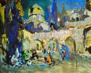 Tanec, scéna pro balet Cesare Pugnis Malý hrbatý kůň, 1912.