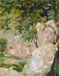 Koupající se na slunci, 1930